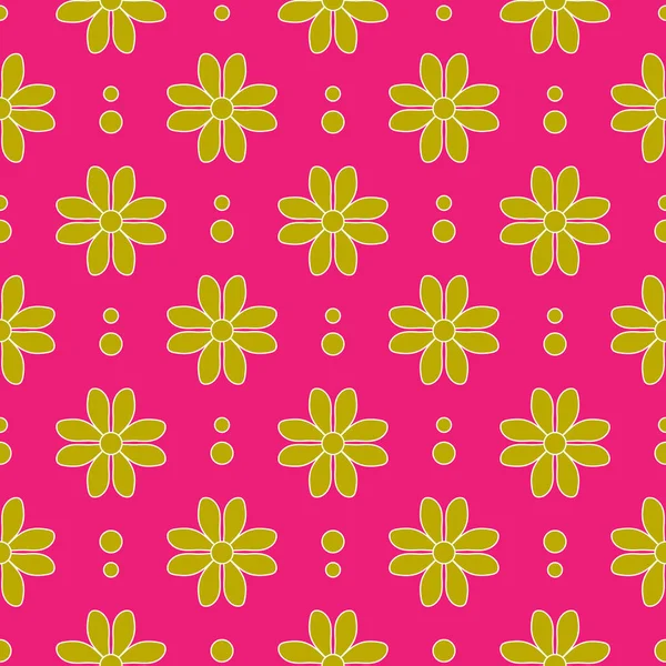 Florales Nahtloses Muster Druckvorlage Für Botanische Stoffe Vektor Illustration Mit — Stockvektor