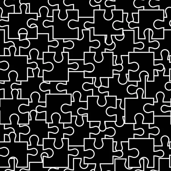 Puzzle Form Nahtlose Muster Einfacher Doodle Hintergrund Vorlage Für Modische — Stockvektor