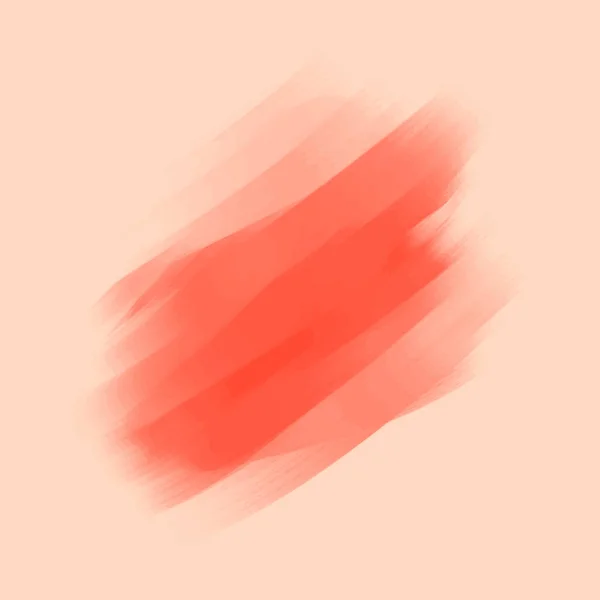 Rosso Vibrante Acquerello Texture Vettoriale Illustrazione Pennello Dipinto Mano Disegno — Vettoriale Stock