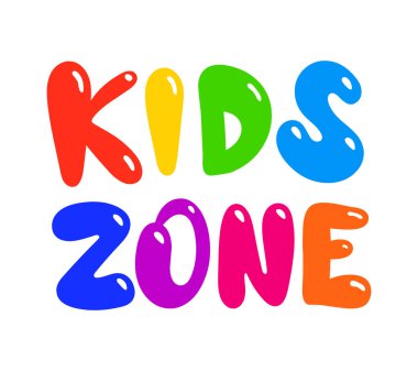 El yazısıyla yazılmış harfler. Sevimli çocuklar için afiş baskı şablonu. Vektör renkli alıntı illüstrasyonuName.