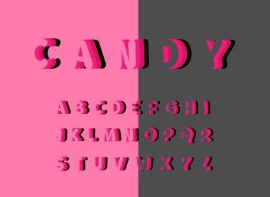 3 Boyutlu Kesme Yazıtipi.