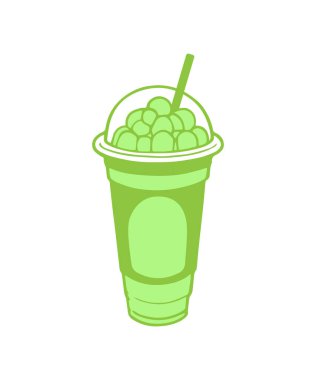 Kibrit köpüğü yeşil çay fincanı.