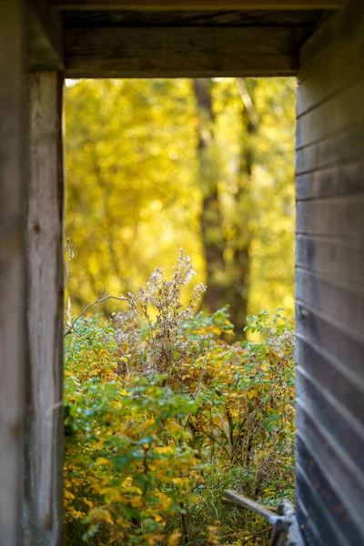 壁や窓のある古い田舎の建築の詳細 — ストック写真