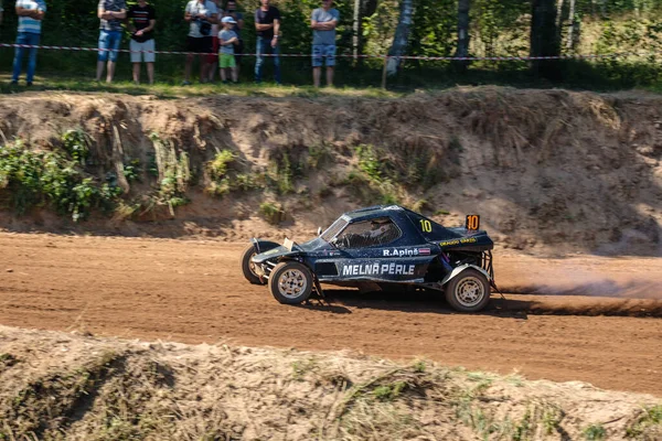 Pilskalni Lotyšsko 2023 Rally Vozy Akci Autosalonu Lotyšský Autocross Championship — Stock fotografie