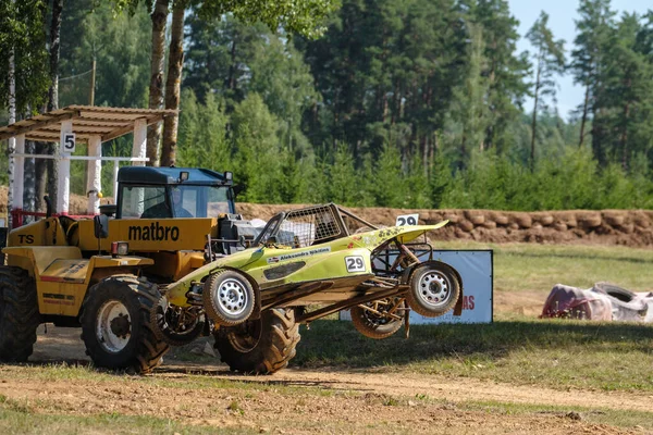 Pilskalni Letonia Julio 2023 Coches Rally Acción Competición Automóviles Campeonato —  Fotos de Stock