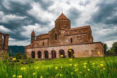 Medieval Odzun monastery in the Odzun village of the Lori Province of Armenia. clipart