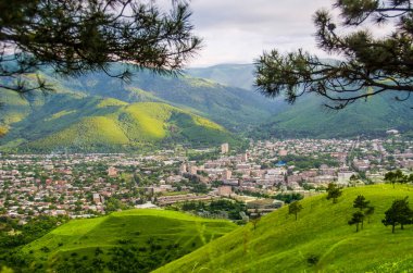 Ermenistan 'da güzel bir yaz günbatımı, Vanadzor