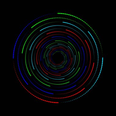 Yarım ton desenli daireler çiz. Globe Illustrasyon. Soyut yarım ton arkaplan