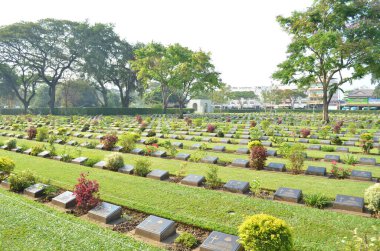 Tayland şehrindeki mezarlık