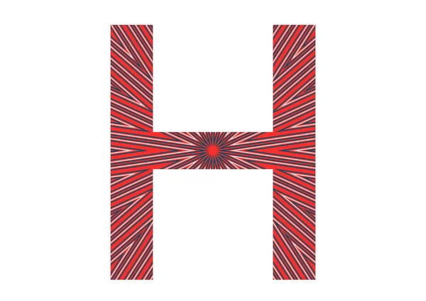 Буква Алфавита Сделанная Звездой Красными Розовыми Синими Белыми Лучами Изолированная — стоковое фото