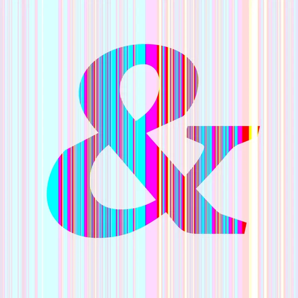 Teken Van Het Alfabet Gemaakt Met Strepen Met Kleuren Paars — Stockfoto