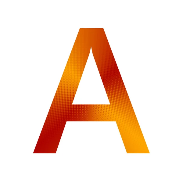 Lettera Dell Alfabeto Realizzato Con Sfondo Arancione Giallo Isolato Sfondo — Foto Stock
