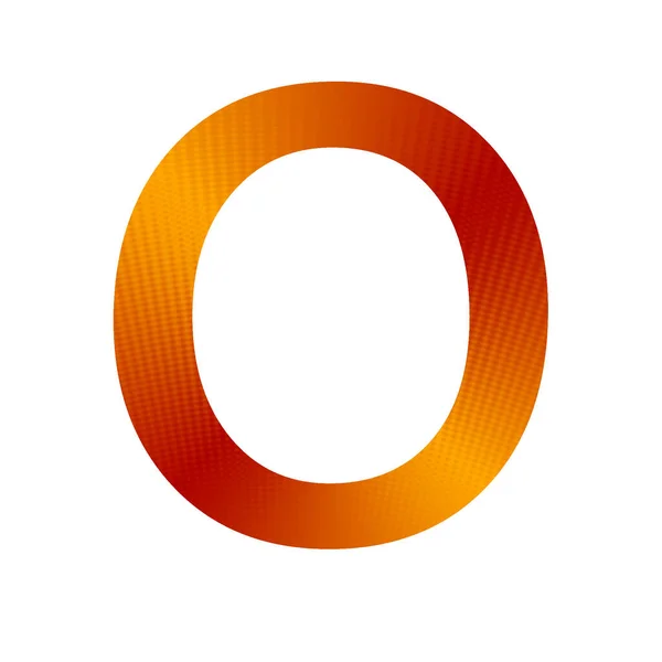 Letter Van Het Alfabet Gemaakt Met Oranje Gele Achtergrond Geïsoleerd — Stockfoto