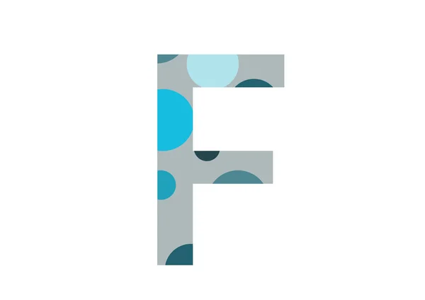 Буква Алфавита Выполнена Несколькими Синими Точками Серым Фоном Выделенным Белом — стоковое фото