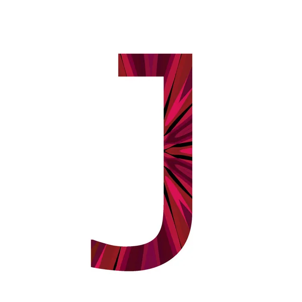 Буква Алфавита Сделанная Розовым Излучением Центра Изолирована Белом Фоне — стоковое фото