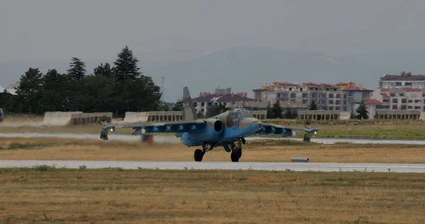 Konya Turkey June 2022 Azerbaijani Fighter Jet Used Nagorno Karabakh — Stock Photo, Image
