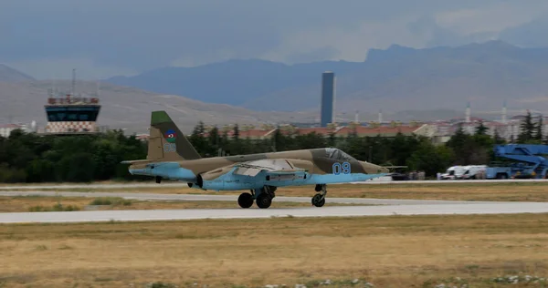Konya Turkey June 2022 Soviet Russia Made Fighter Jet Airport — Stock Photo, Image