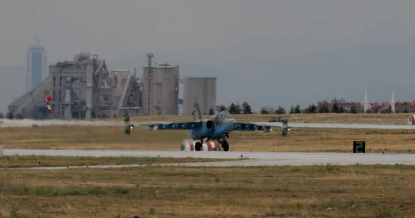 Turcja June 2022 Żabojad Sukhoi Azerbejdżańskie Siły Powietrzne Konya Turcja — Zdjęcie stockowe