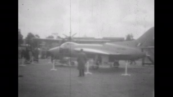 Farnborough Regno Unito Circa 1950 Avro Type 707 Aeromobile Sperimentale — Video Stock