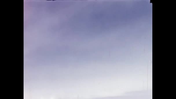Сша Около 1950 Года Boeing Superfortress Полете Время Военных Учений — стоковое видео