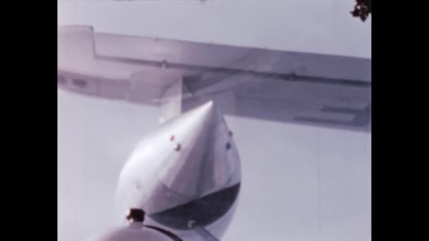 Соединенные Штаты Америки Сша Около 1950 Года Boeing Superfortress Модифицирован — стоковое видео