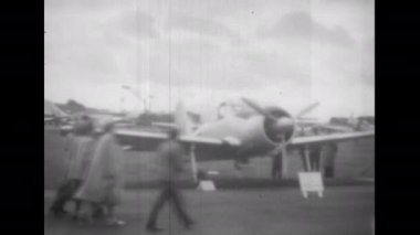 Farnborough Hava Gösterisi Birleşik Krallık yaklaşık 1950 Handley Page Temel Antrenörü H.P.R.2 tek motorlu, sabitlenmiş kuyruk tekerli, 1940 'ların İngiliz eğitim uçakları. Sadece 2.