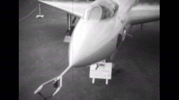 Farnborough Regno Unito Circa 1950 Avro Type 707 Aereo Sperimentale — Video Stock