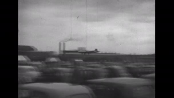 Farnborough Großbritannien 1950 English Electric Canberra Der Erste Düsenbomber Der — Stockvideo