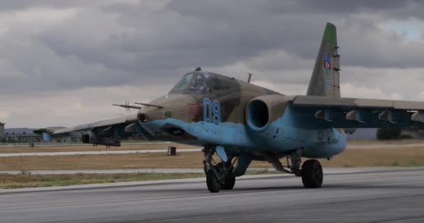 Konya Turkey June 2022 Piloto Militar Cabine Pilotagem Avião Jato — Vídeo de Stock