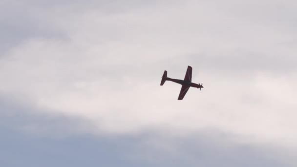 Aeronaves Militares Hélice Voando Com Máximo Desempenho Pilatus Força Aérea — Vídeo de Stock