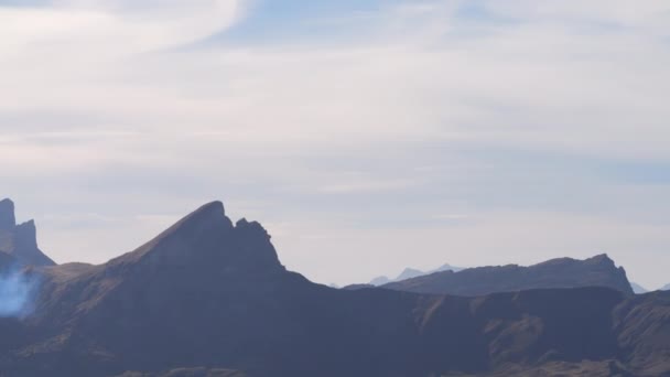Panoramic View Swiss Alps Mountains Worldwide Famous Axalp Shooting Range — Stock Video
