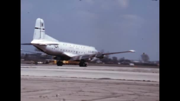 Amerika Birleşik Devletleri Hava Kuvvetleri Nin 1960 Yıllardaki Amerikan Ağır — Stok video