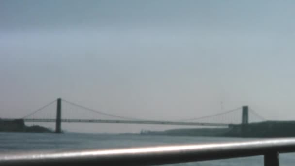 Stunning Panoramic View Iconic Brooklyn Bridge New York City Its — Αρχείο Βίντεο