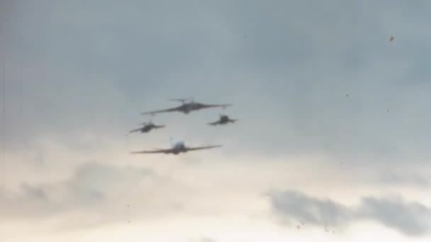 Handley Page Victor Royal Air Force Raf Refuels Flight Blackburn — Stockvideo