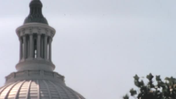 Détails Capitole Bâtiments Extérieur Majestueux Washington Ses Superbes Colonnes Ses — Video