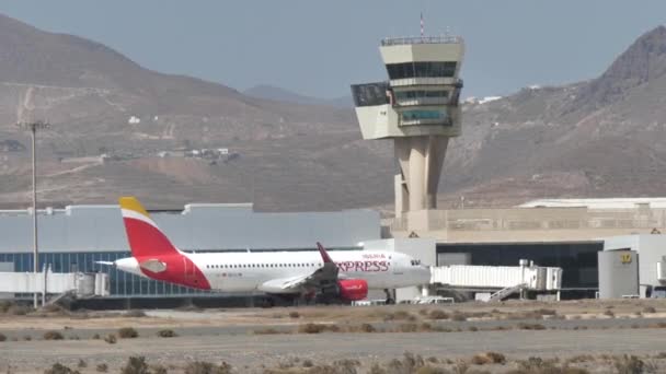 Aeroporto Gando Gran Canaria Ilhas Canárias Espanha Outubro 2021 Iberia — Vídeo de Stock