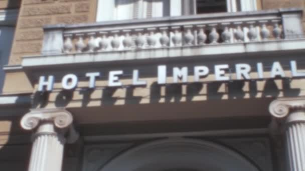 Hotel Imperial Opatija Riviera Marco Histórico Com Arquitetura Deslumbrante Vista — Vídeo de Stock