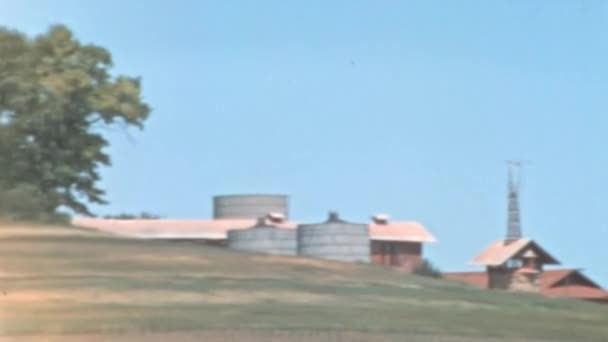 Frank Lloyd Wright Visitor Center Taliesin Spring Green Wisconsin Panoramic — Stockvideo