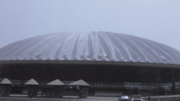 State Farm Center Basketball Arena Dome Urbana Champaign Assembly Hall — Vídeo de Stock