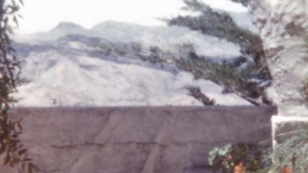 Вид Горы Гран Канария Смотровой Площадки Крус Техеда Исторические Кадры — стоковое видео