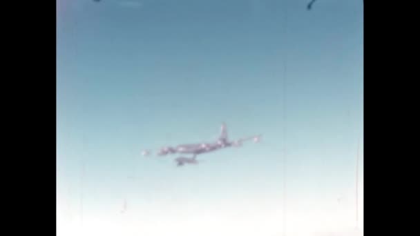 Estados Unidos América Estados Unidos Alrededor 1950 Misión Reabastecimiento Aéreo — Vídeos de Stock