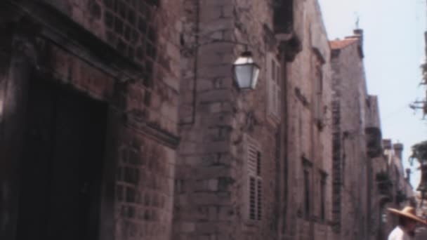 Torna Indietro Nel Tempo Alla Vivace Dubrovnik Degli Anni Questo — Video Stock