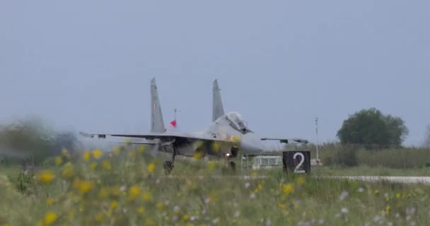 Sukhoi Flanker Huşu Uyandıran Gücüne Tanık Olun Fevkalade Video Kayda — Stok video