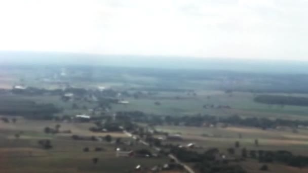 Drone View Neenah Wisconsin Capturing Panoramic Scene Abundant Greenery Blending — Stock Video