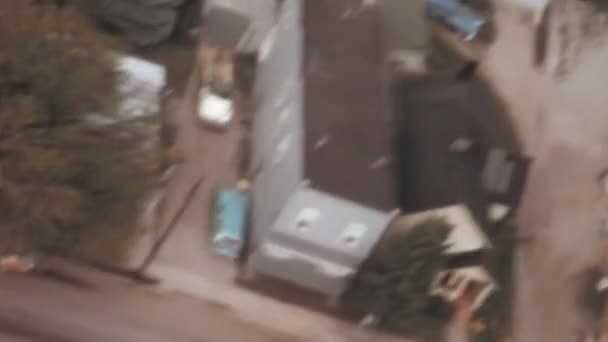 Повітряний Вид Безтурботний Житловий Район Ніні Штат Вісконсин 1960 Році — стокове відео