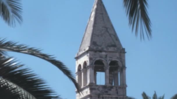 Détails Clocher Chapelle Saint Arnir Split Croatie Yougoslavie Dans Les — Video
