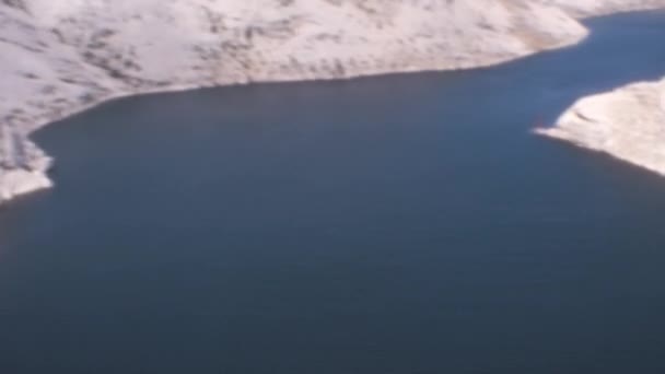 Blick Auf Die Meerenge Von Novsko Zdrilo Von Der Spitze — Stockvideo