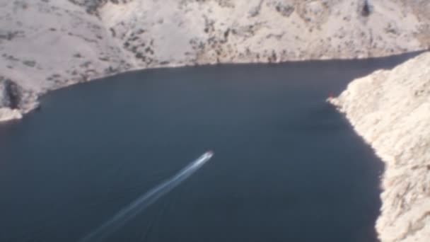 1970 Роки Архівні Кадри Новсько Здрилової Протоки Адріатичного Моря Поблизу — стокове відео