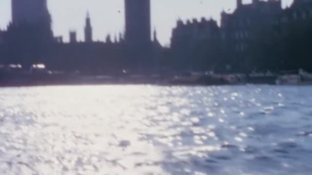 Voile Sur Tamise Londres Royaume Uni Dans Vintage Années 1960 — Video