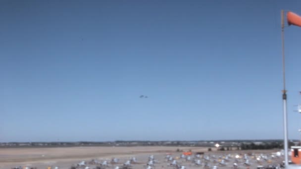 Republika 105 Thunderchief United States Air Force Usaf Spectators Enjoy — Wideo stockowe